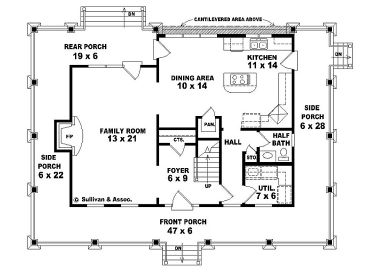 1st Floor Plan, 006H-0002