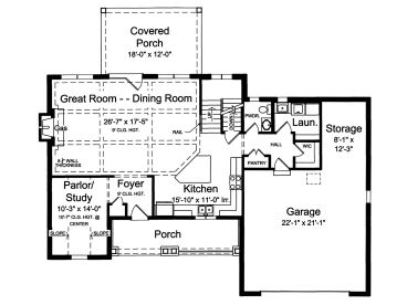 1st Floor Plan, 046H-0152