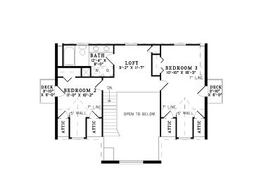 2nd Floor Plan, 025L-0054