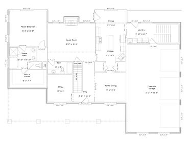 1st Floor Plan, 065H-0041