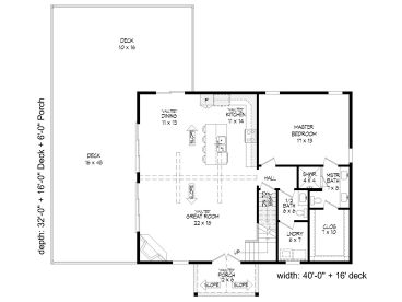 1st Floor Plan, 062H-0300