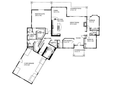 1st Floor Plan, 012H-0230