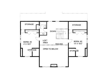 2nd Floor Plan, 012H-0133