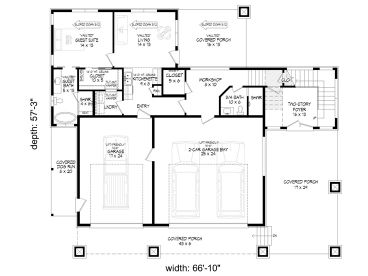 1st Floor Plan, 062G-0391