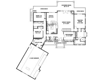 1st Floor Plan, 012H-0237