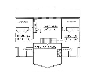 2nd Floor Plan, 012H-0062