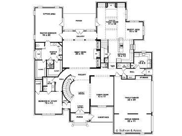 1st Floor Plan, 006H-0134