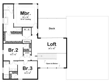2nd Floor Plan, 050H-0462