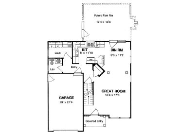 1st Floor Plan, 014H-0029