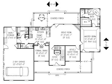 1st Floor Plan, 044H-0028