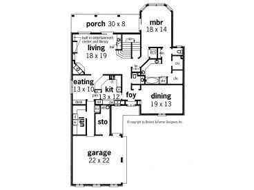 1st Floor Plan, 021H-0166