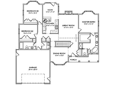 Floor Plan, 048H-0054