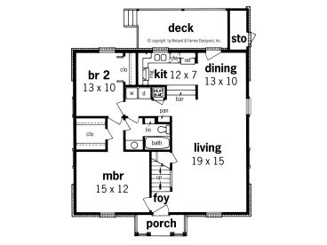 1st Floor Plan, 021H-0011