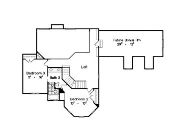 2nd Floor Plan, 043H-0254