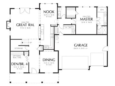 1st Floor Plan, 034H-0405