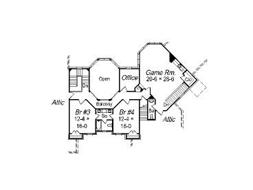 2nd Floor Plan, 061H-0140