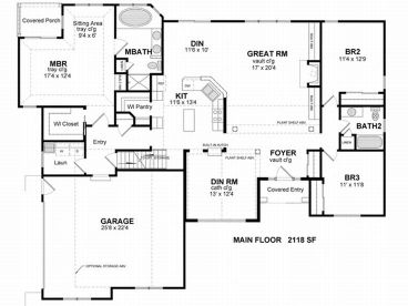 1st Floor Plan, 014H-0018