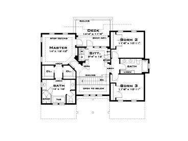 2nd Floor Plan, 052H-0067