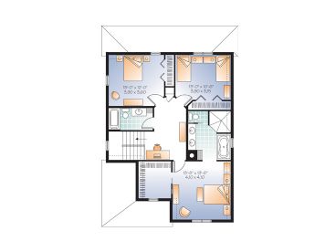 2nd Floor Plan, 027H-0218
