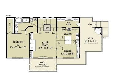 1st Floor Plan, 053H-0040