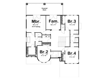 2nd Floor Plan, 050H-0279