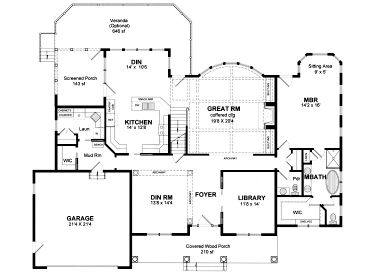 1st Floor Plan, 014H-0027