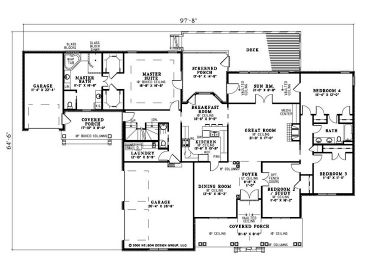 1st Floor Plan, 025H-0169