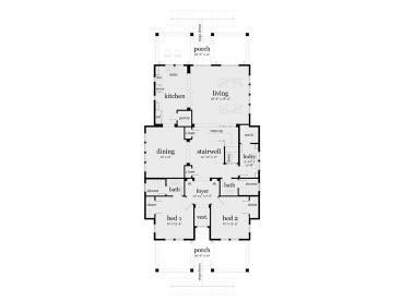 1st Floor Plan, 052H-0118