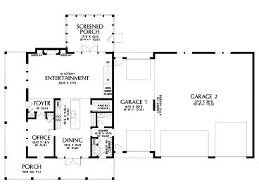 1st Floor Plan, 034H-0493