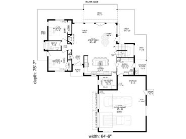 1st Floor Plan, 062H-0355