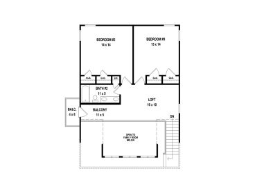 2nd Floor Plan, 006H-0162
