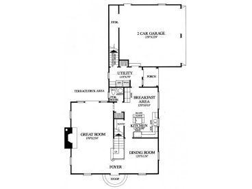 1st Floor Plan, 063H-0092
