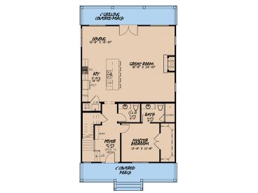 1st Floor Plan, 074H-0129