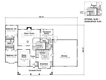1st Floor Plan, 047H-0030