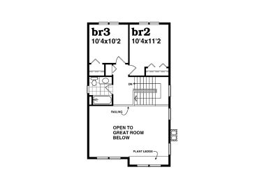 2nd Floor Plan, 032H-0096