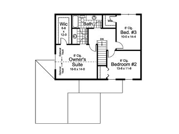 2nd Floor Plan, 023H-0160