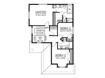 2nd Floor Plan, 026H-0053