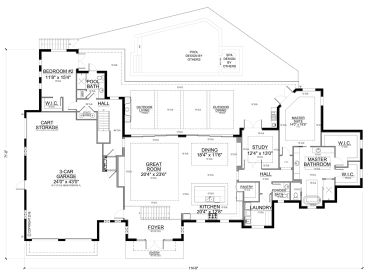 1st Floor Plan, 070H-0081