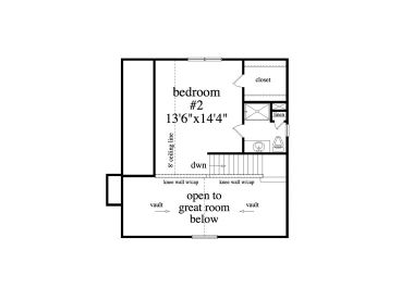2nd Floor Plan, 053H-0030