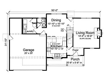 1st Floor Plan, 046H-0092