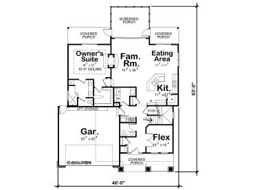 1st Floor Plan, 031H-0449