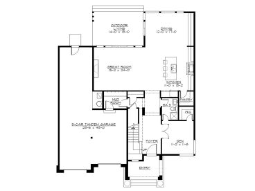 1st Floor Plan, 035H-0130
