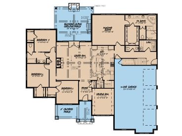 1st Floor Plan, 074H-0056