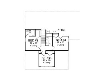 2nd Floor Plan, 059H-0150
