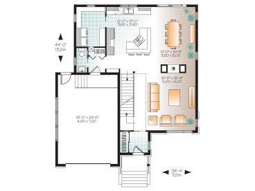 1st Floor Plan, 027H-0388