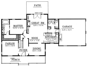 1st Floor Plan, 026H-0087