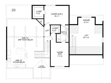 2nd Floor Plan, 062H-0227