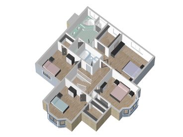 2nd Floor Plan, 072H-0008