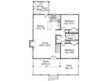 1st Floor Plan, 017H-0032