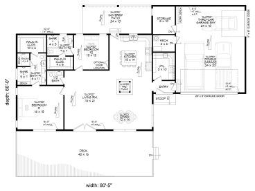 Floor Plan, 062H-0529